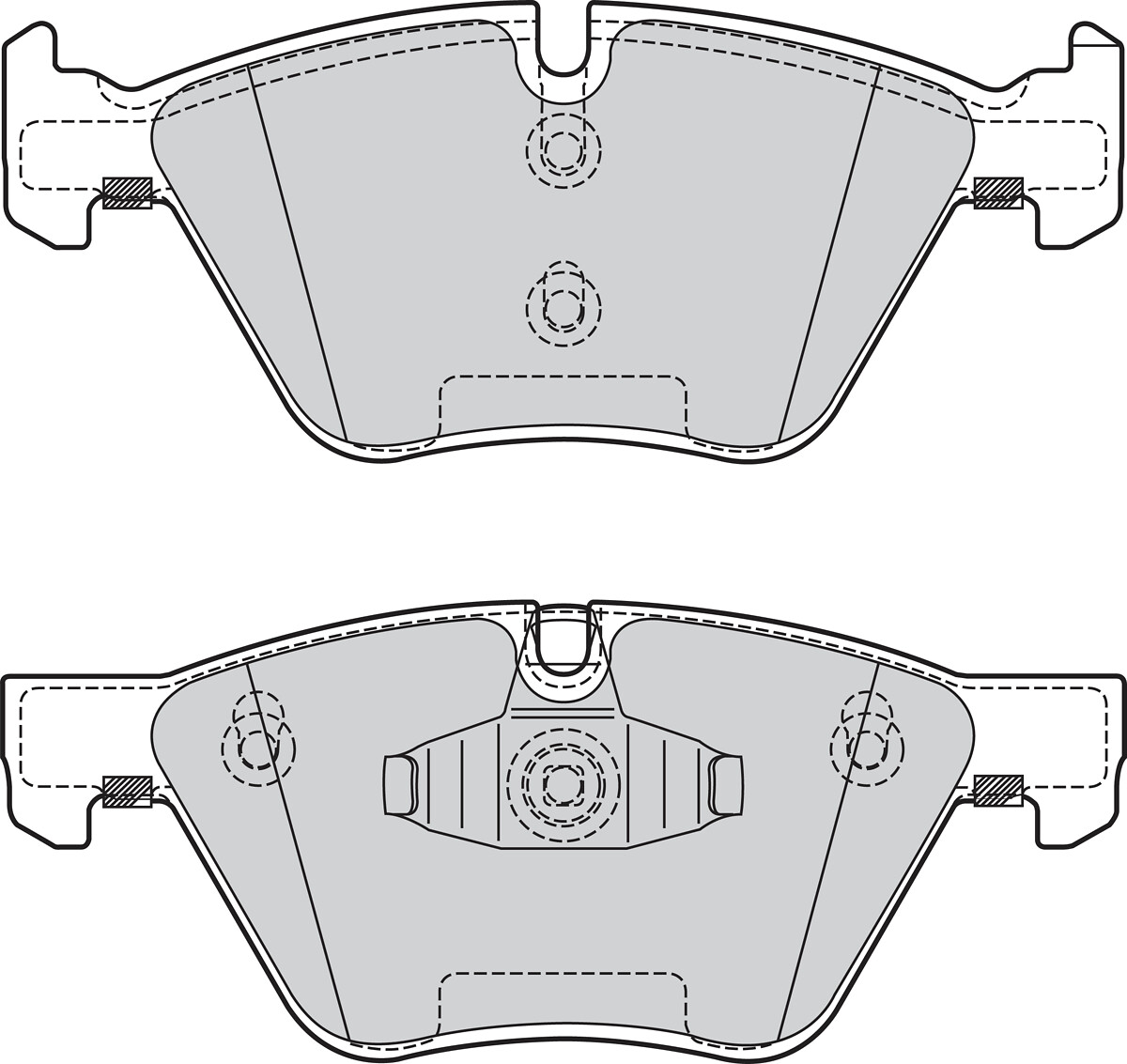 Jeu de 4 plaquettes de frein VALEO ref. 302132